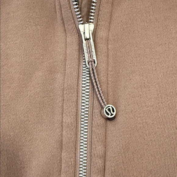Women Lululemon scuba oversized funnel neck half zip long M/L taupetastic - Picture 2 of 4